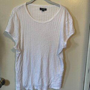 J. Crew Short Sleeve Pointelle T Shirt